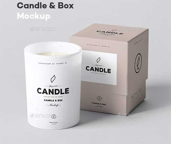 Candle & Box Mock-up