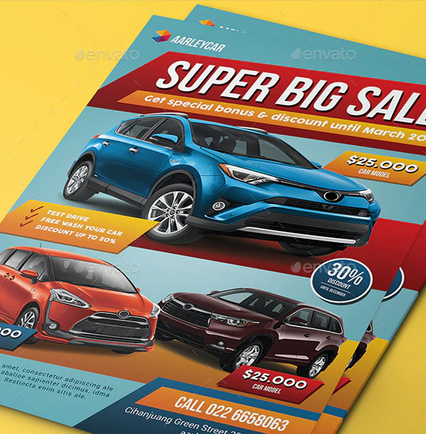 Car Big Sale Marketing Flyer