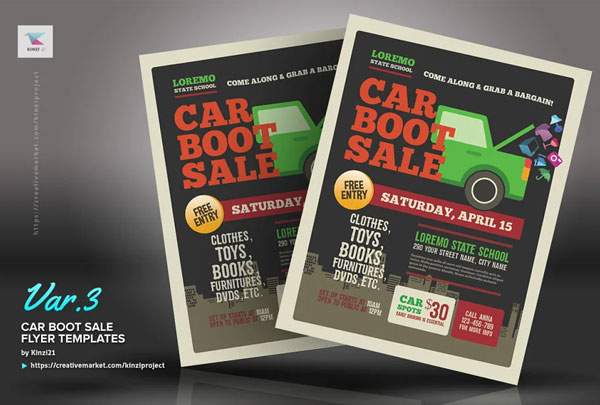 Car Boot Sale Marketing Flyer