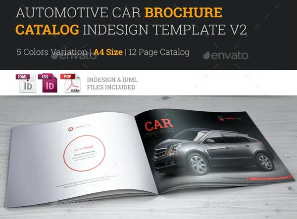 Car Brochure and Catalog InDesign Template