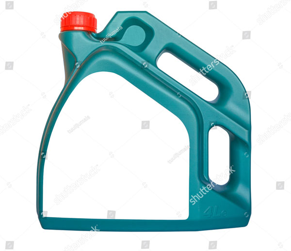 Car Engine Oil Bottle Mockup