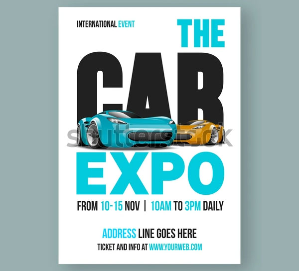 Car Expo Flyer Template