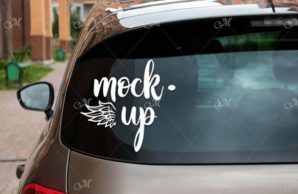 Car Rear Window Mockups Bundle