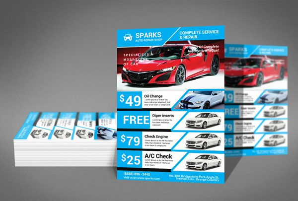 Car Sale Marketing Flyer Design