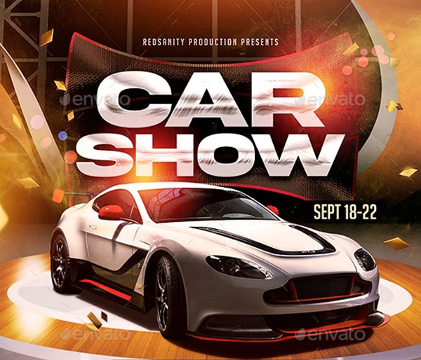 Car Show Flyer Design Template