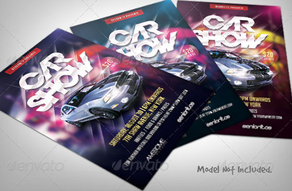 Car Show Flyer Editable Template Download