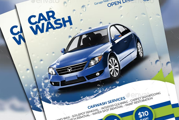 Car Wash Flyer Design Template