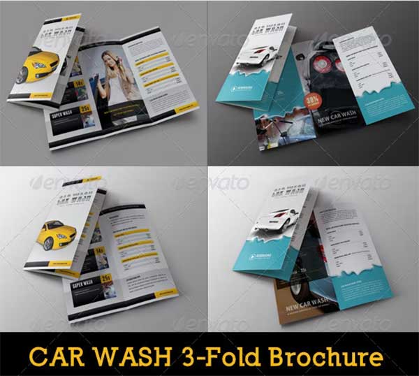 Car Wash Multiuse Brochure Bundle