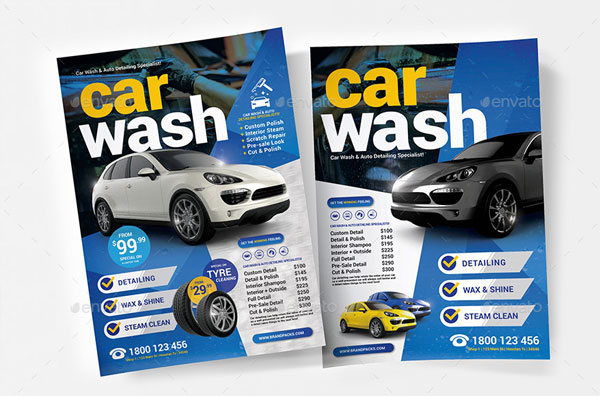 Car Wash Poster or Flyer Template