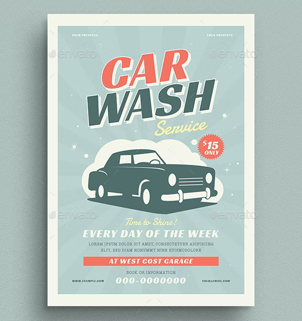 Car Wash & Car Service Flyer Template