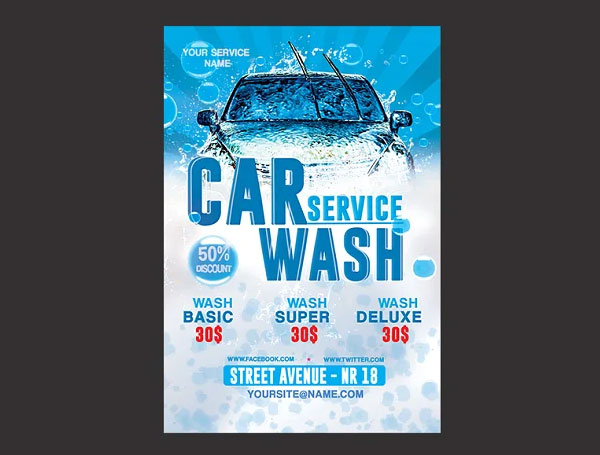 Car wash Service Flyer