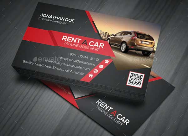 Carbon Automotive Business Card Design
