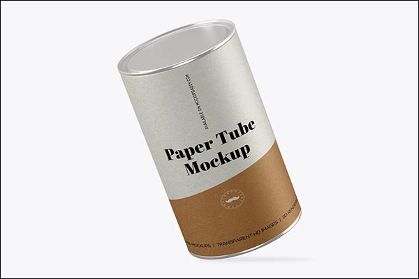 Cardboard Paper Tube Mockups