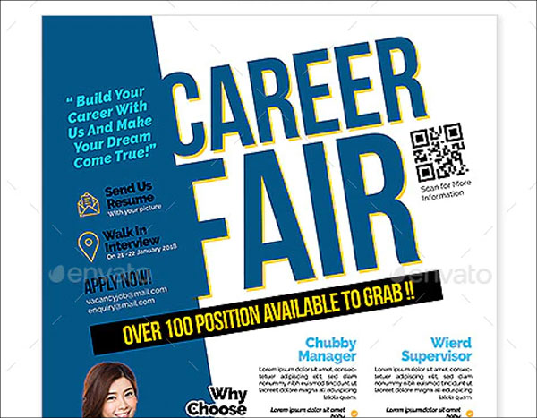 Career Fair Recruitment Flyer Template
