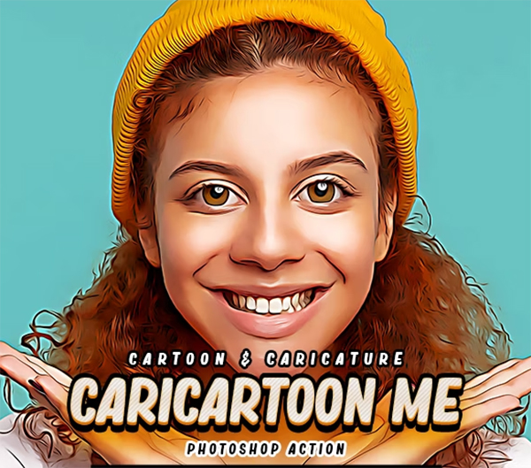 Caricartoon Me Photoshop Action Cartoon Caricature