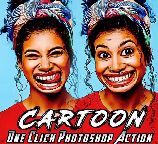 Caricature Cartoon Photoshop Action