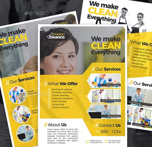 Carpet Cleaning Company Flyer Template