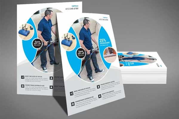 Carpet Cleaning Flyer PSD Template