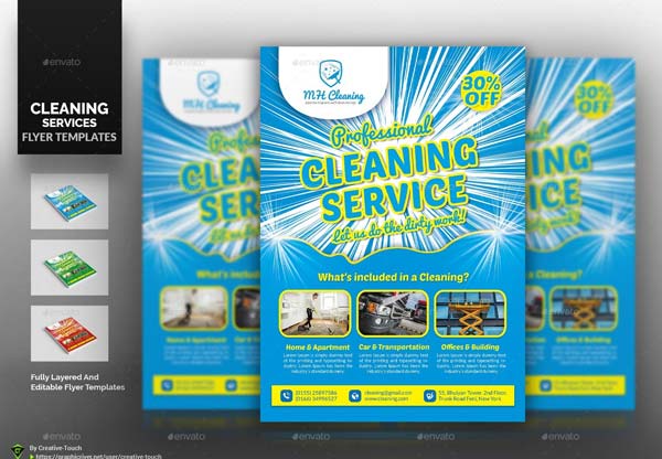 Carpet Cleaning Service PSD Flyer