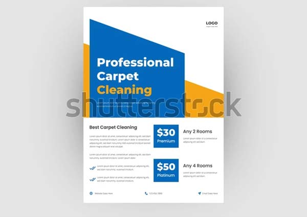 Carpet Cleaning Service Promotion Flyer Design