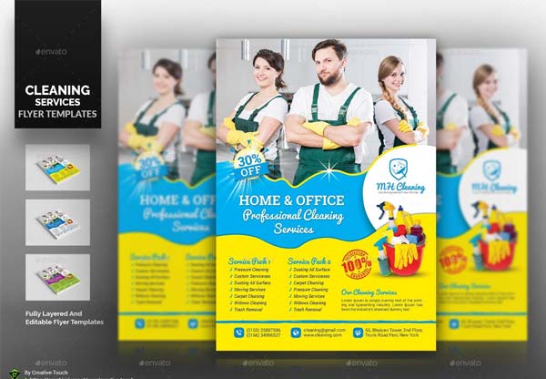 Carpet Cleaning Services Flyer Templates