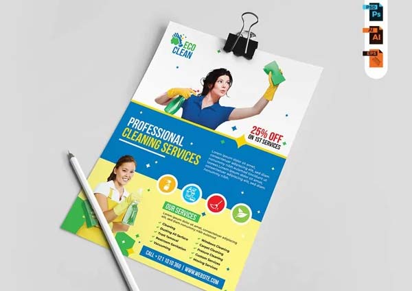 Carpet and Fresh Cleaning Flyer Templates
