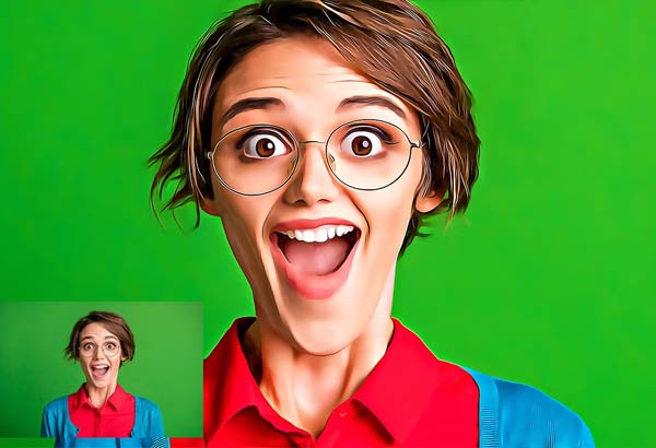 Cartoon Face Photoshop Effect Action Download