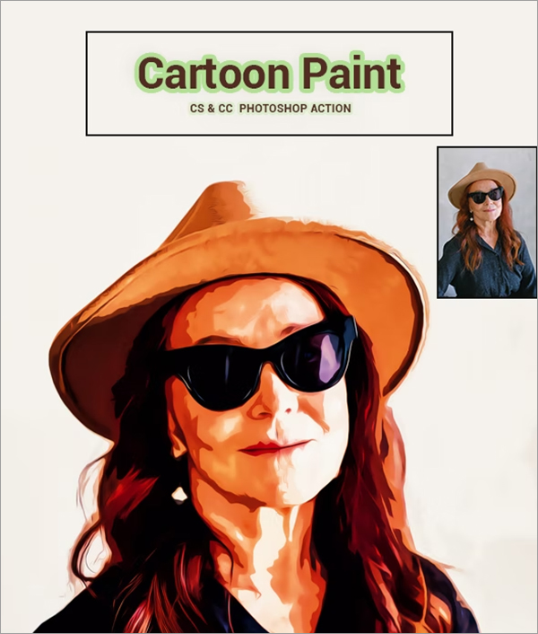 Cartoon Paint Photoshop Action