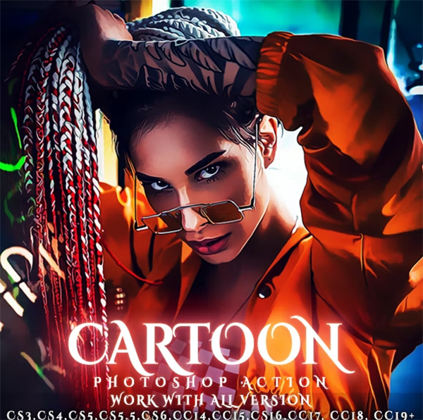 Cartoon Painting Photoshop Action
