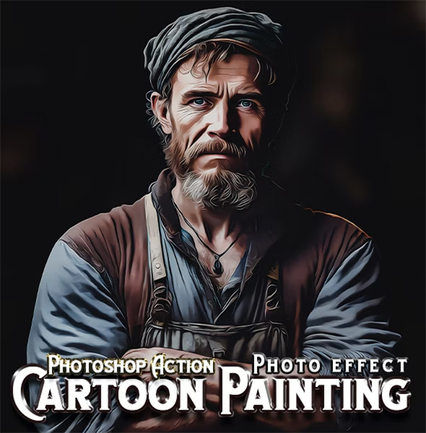 Cartoon Painting Photoshop Actions