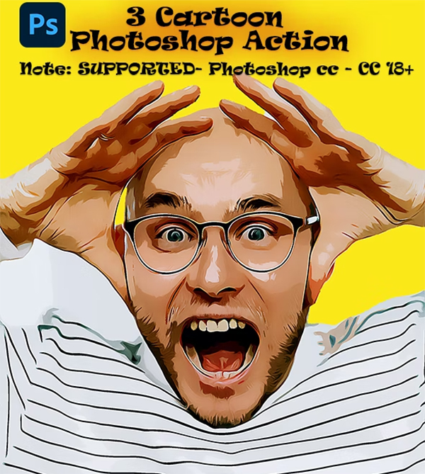 Cartoon Photoshop Action Design