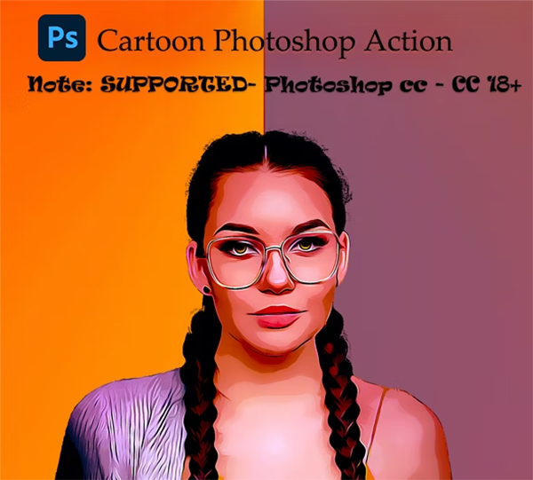 Cartoon Photoshop Action Designs