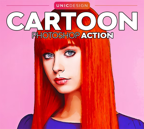 Cartoon Photoshop Action Templates