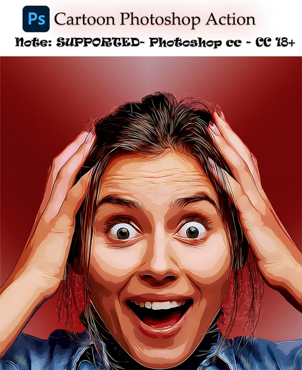 Cartoon Photoshop Actions Design