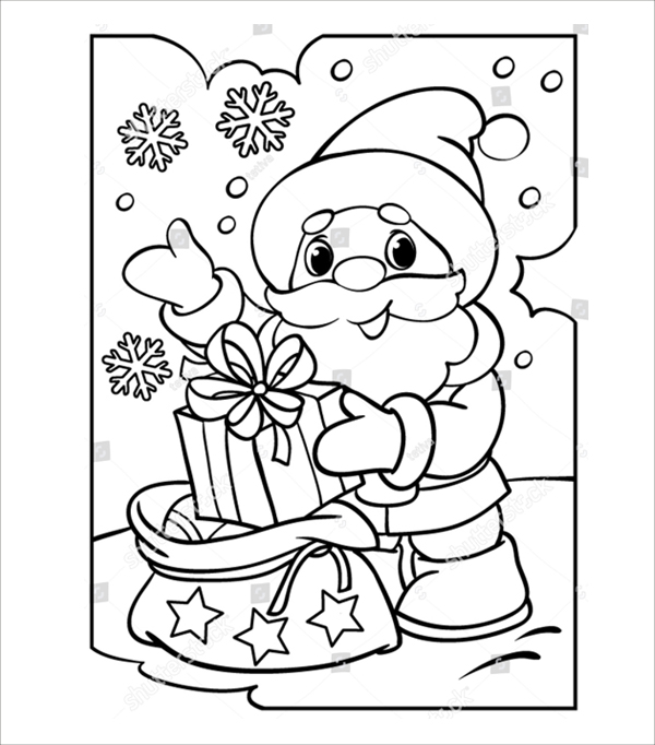 Cartoon Santa Drawing