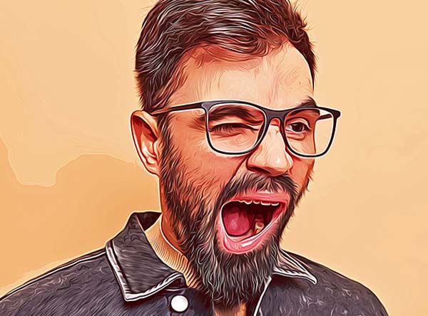 Cartoon Vector Painting PSD Action