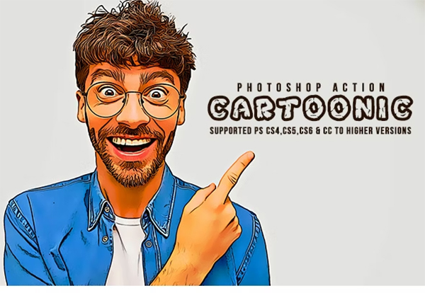 Cartoonic DNG, PSD, CMYK, JPG, RAW Photoshop Action