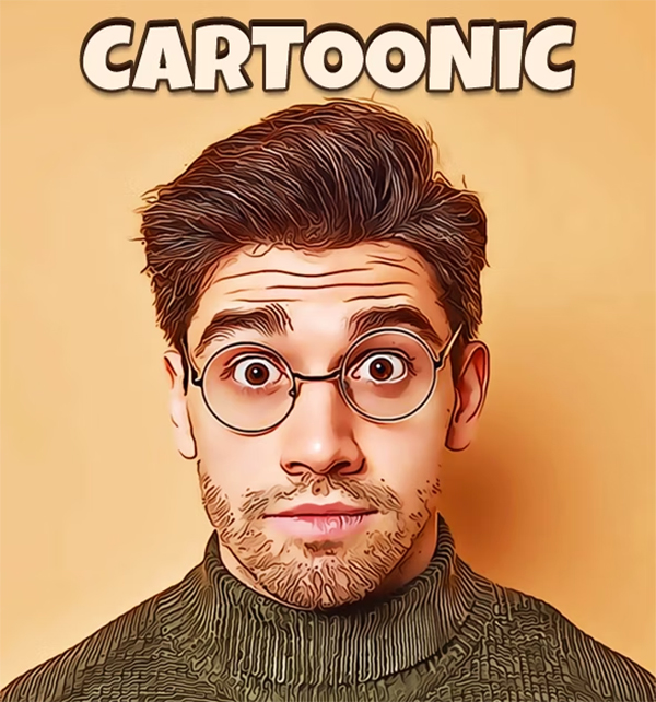 Cartoonic Photoshop Action Template