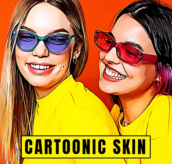 Cartoonic Skin Photoshop Actions