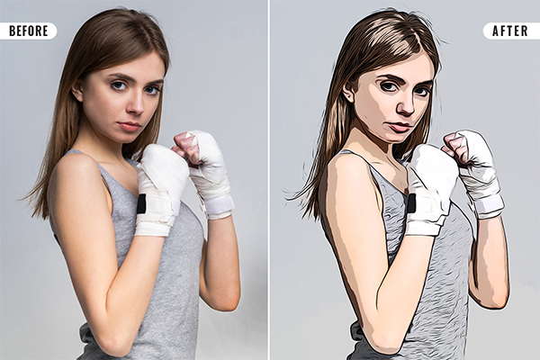 Cartoonize Photo Effect Template