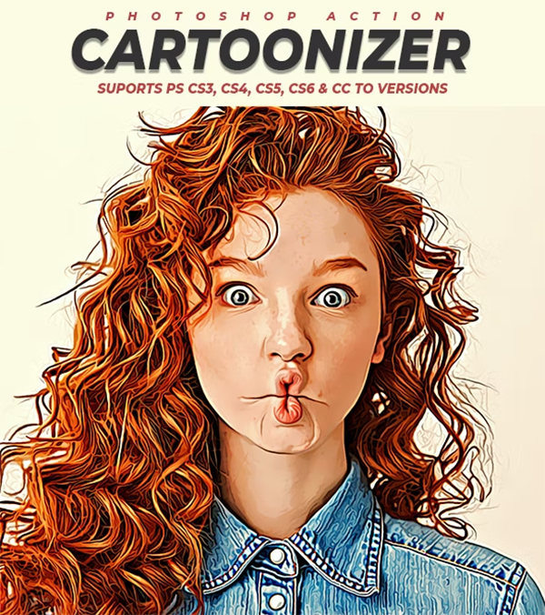 Cartoonizer Photoshop Action