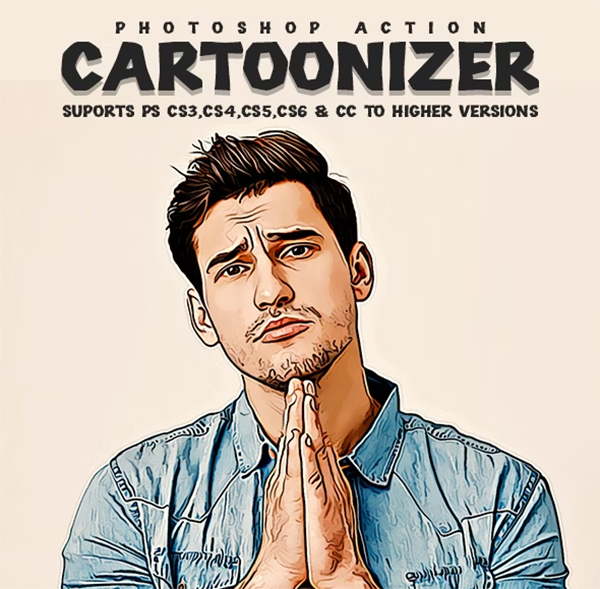Cartoonizer Photoshop Action