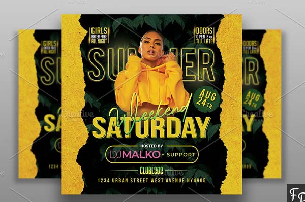 Casino Late Night Flyer Templates