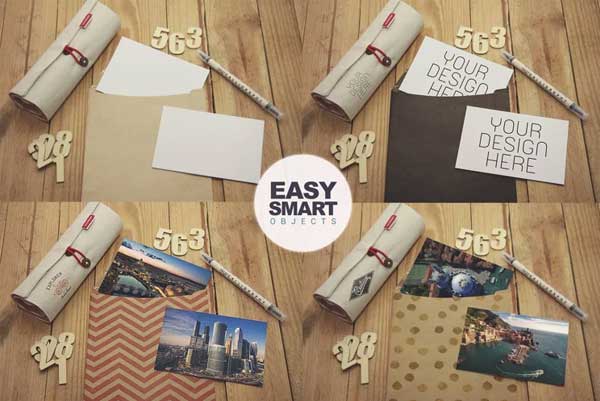 Catalog Envelope Mockup Template