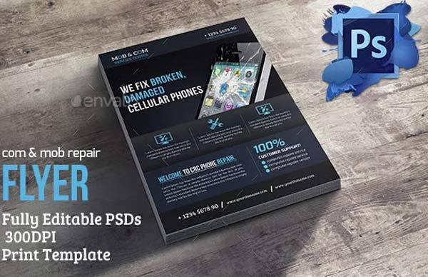Cell Phone Repair Flyer Templates Free