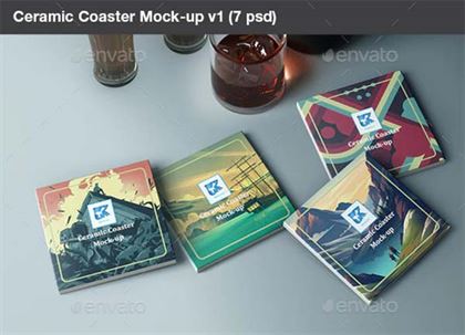 Ceramic Coaster Mock-up Bundle