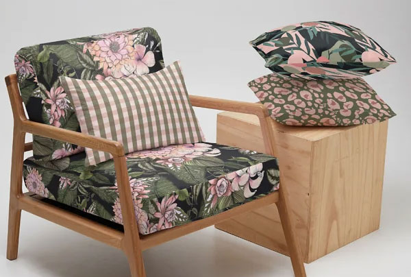 Chair with Cushions Mockup