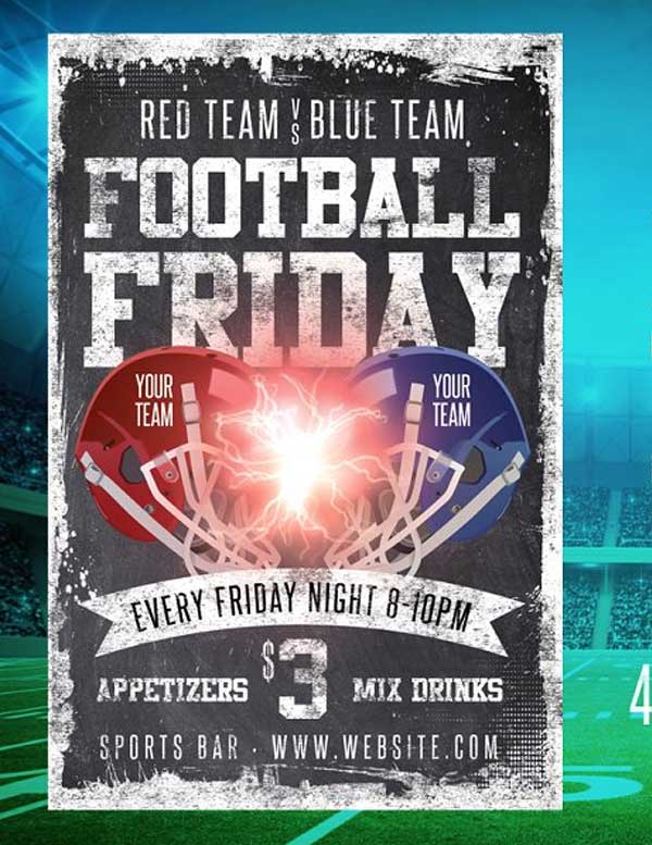 Chalk Football Friday Flyer