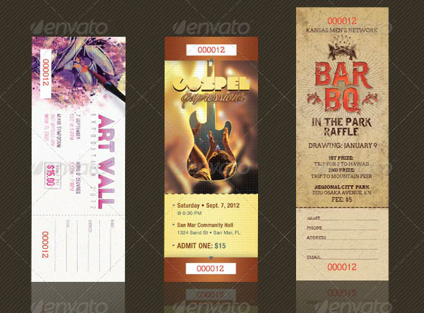 Charitable Event Ticket Template Bundle