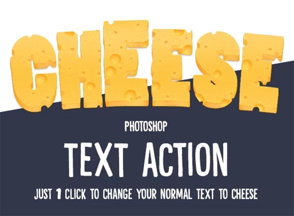 Cheese Text - Photoshop Action